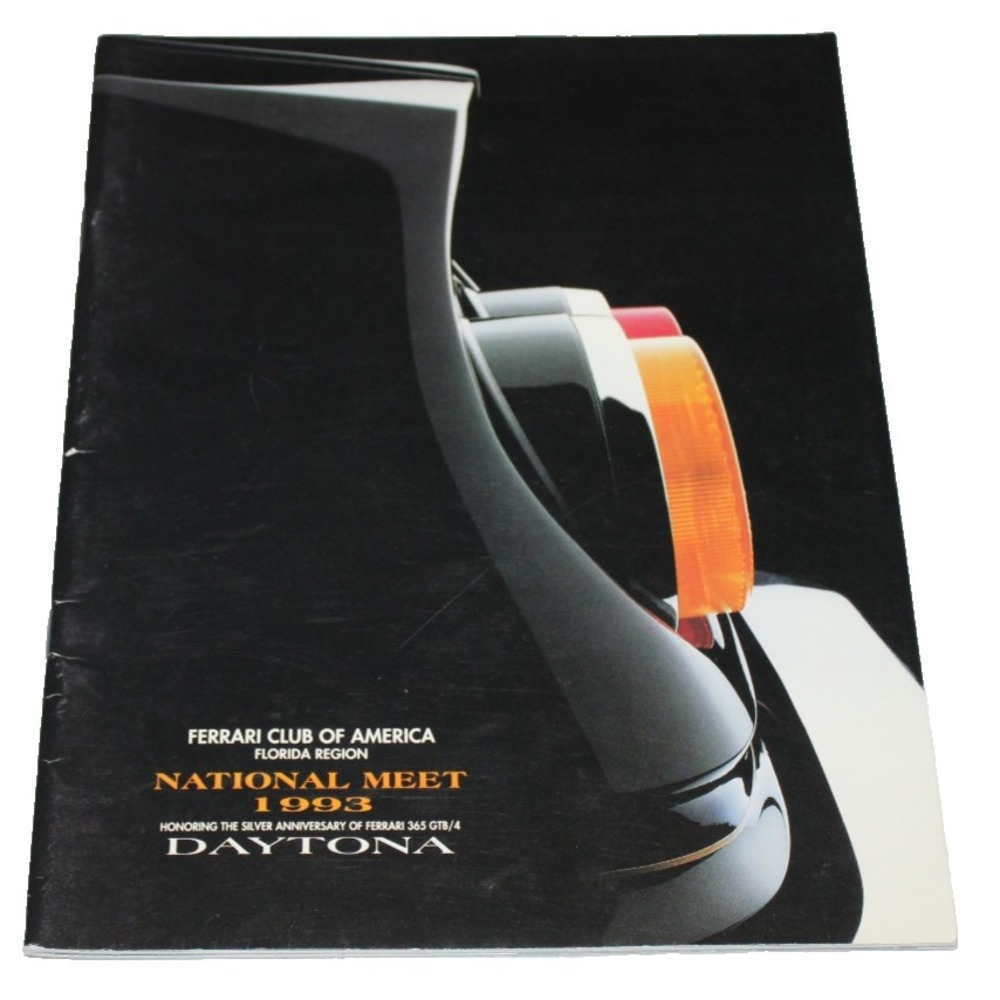 vintage 1993 Ferrari Club of America National Meet Daytona program 365 GTB/4